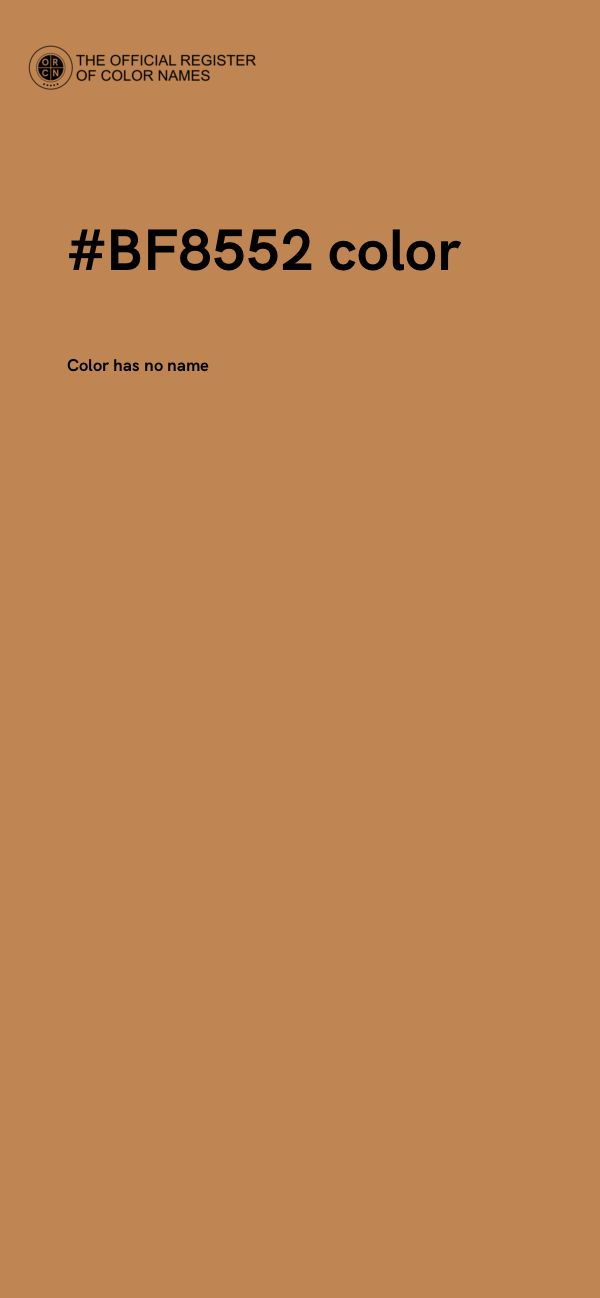 #BF8552 color image