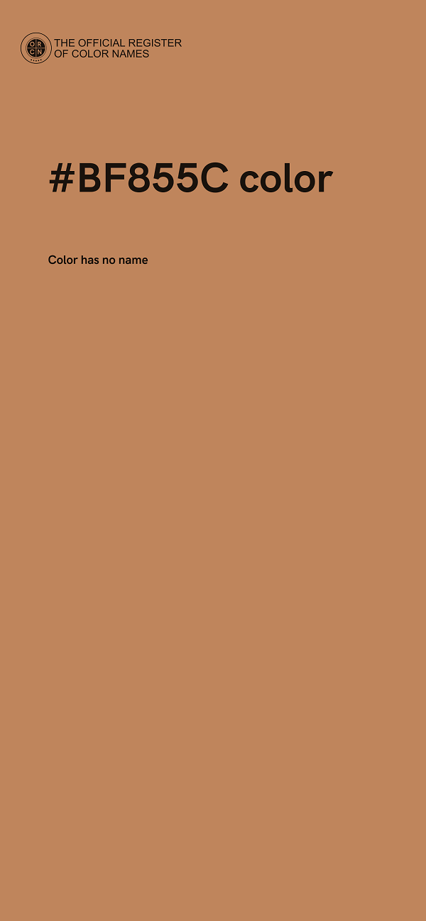 #BF855C color image
