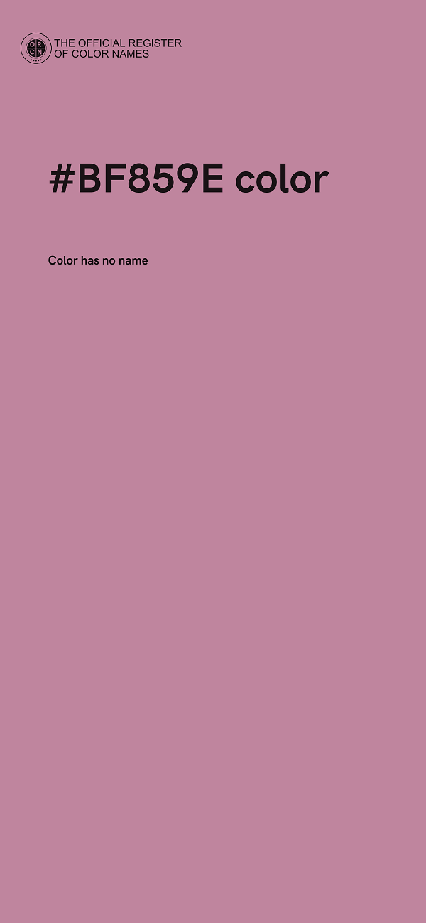 #BF859E color image