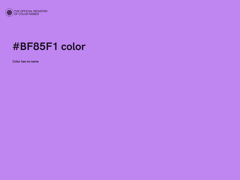 #BF85F1 color image