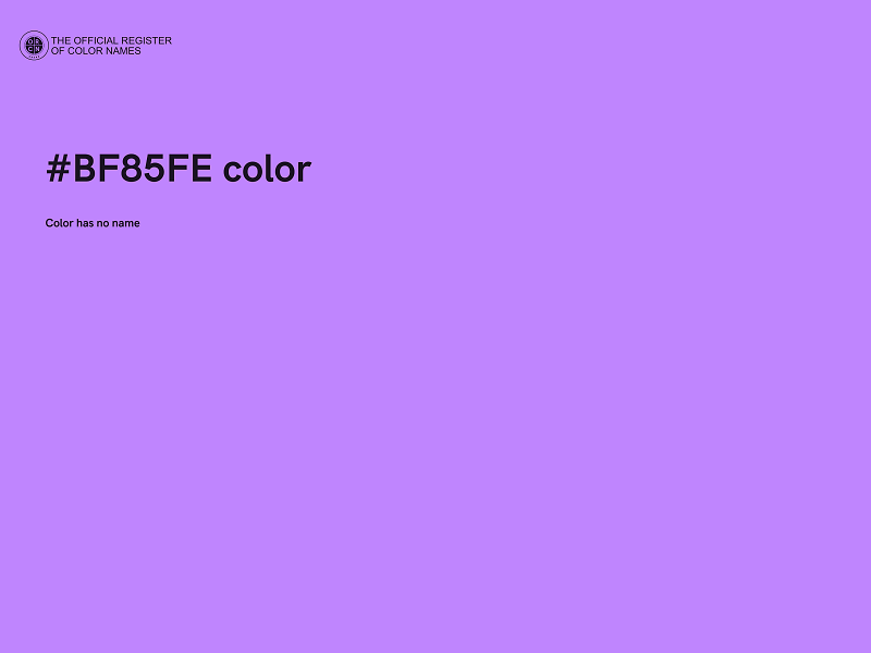 #BF85FE color image