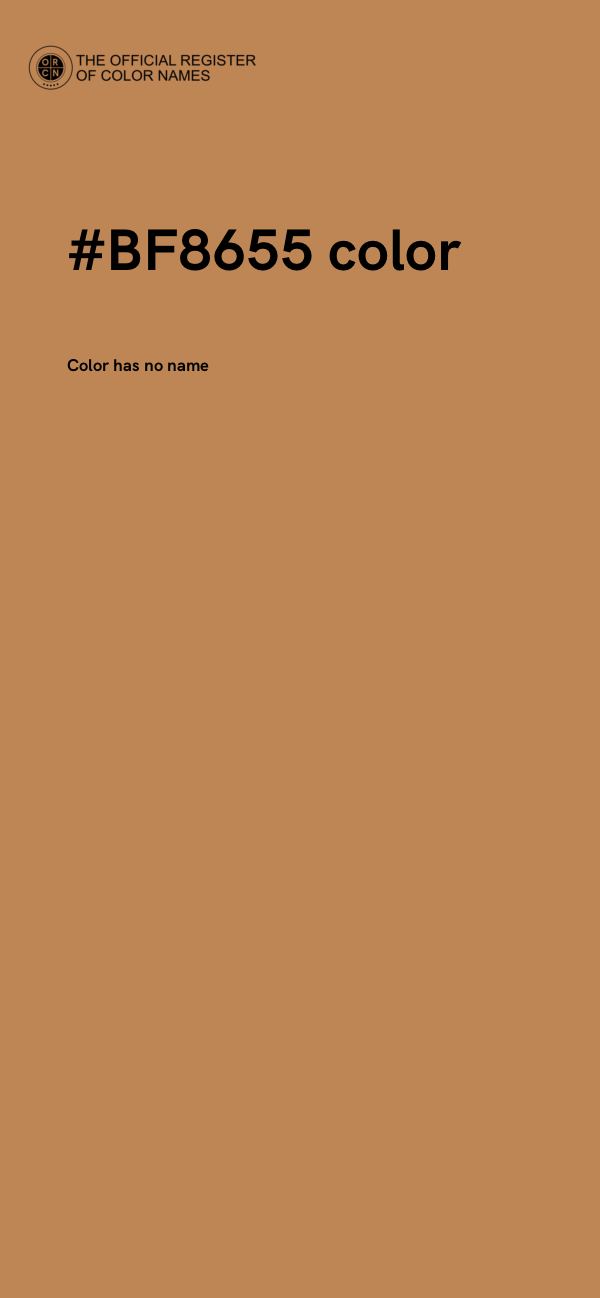 #BF8655 color image