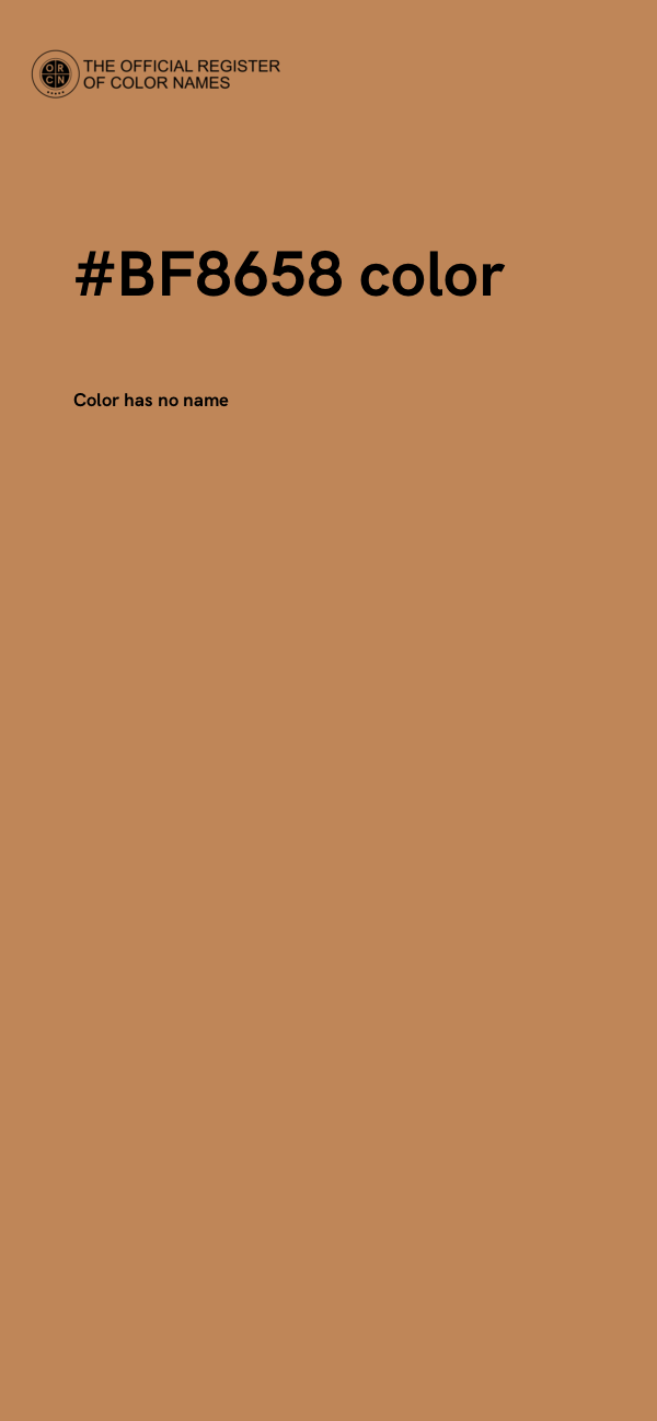 #BF8658 color image