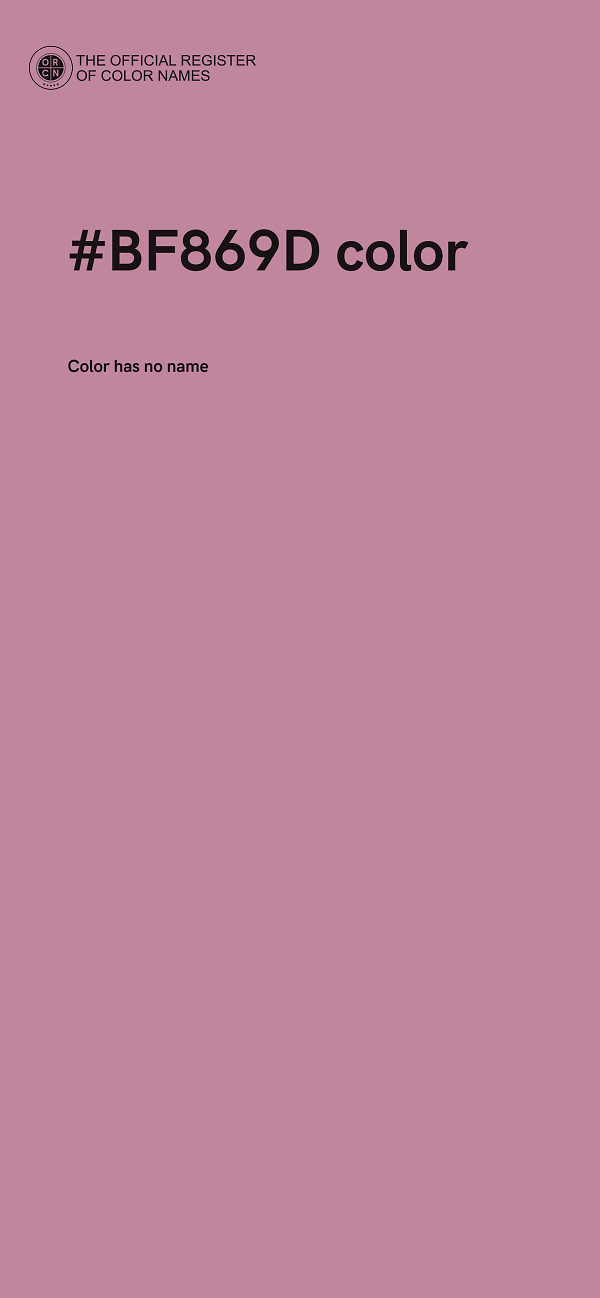 #BF869D color image