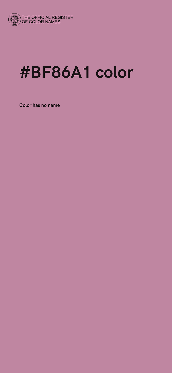 #BF86A1 color image