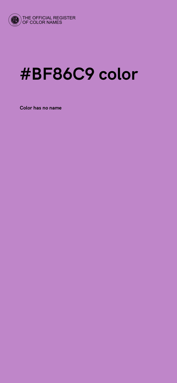 #BF86C9 color image