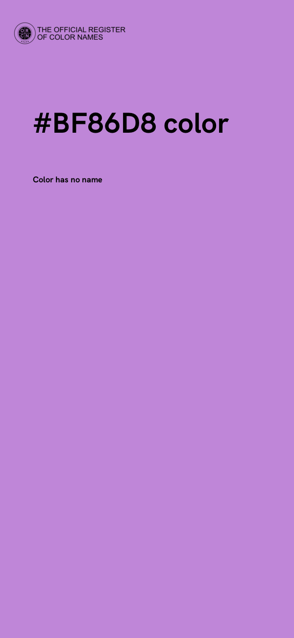 #BF86D8 color image