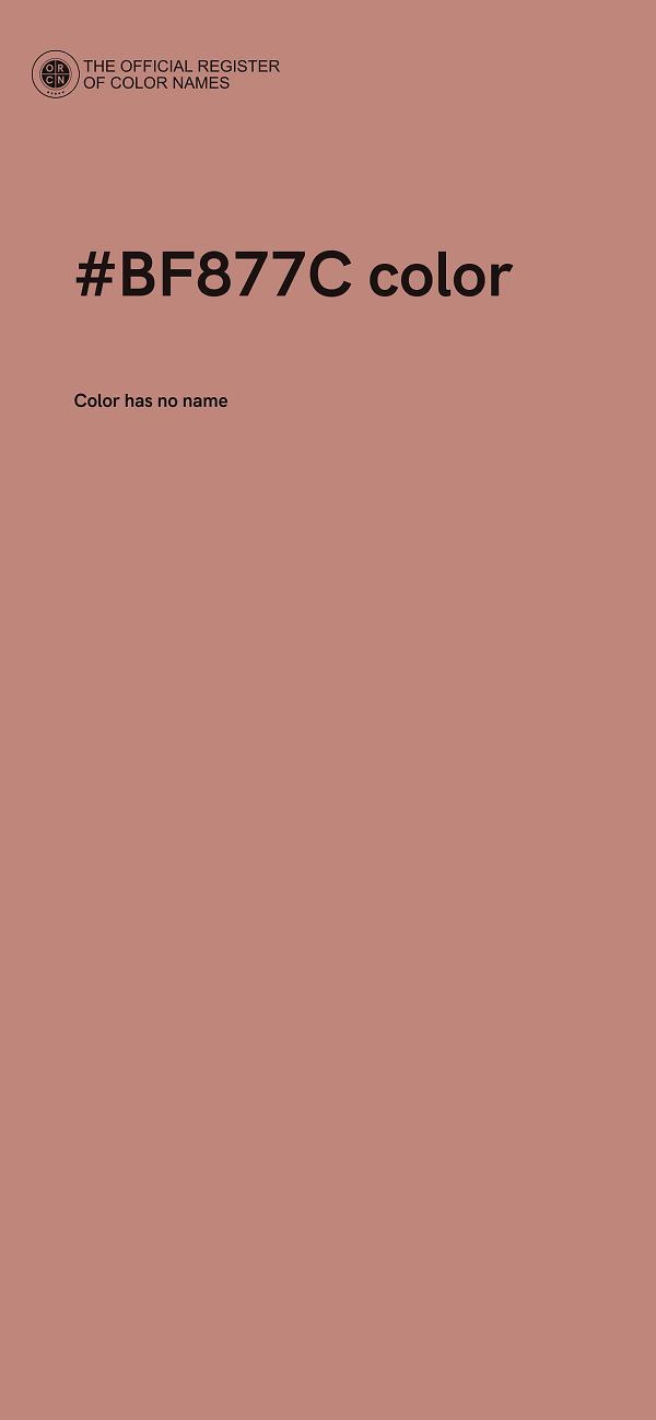 #BF877C color image