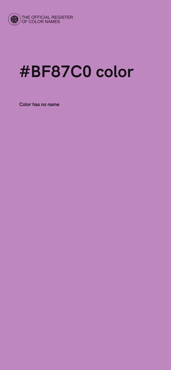 #BF87C0 color image