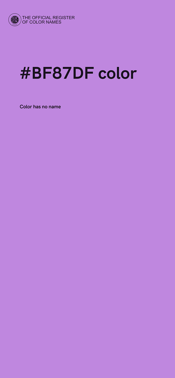#BF87DF color image