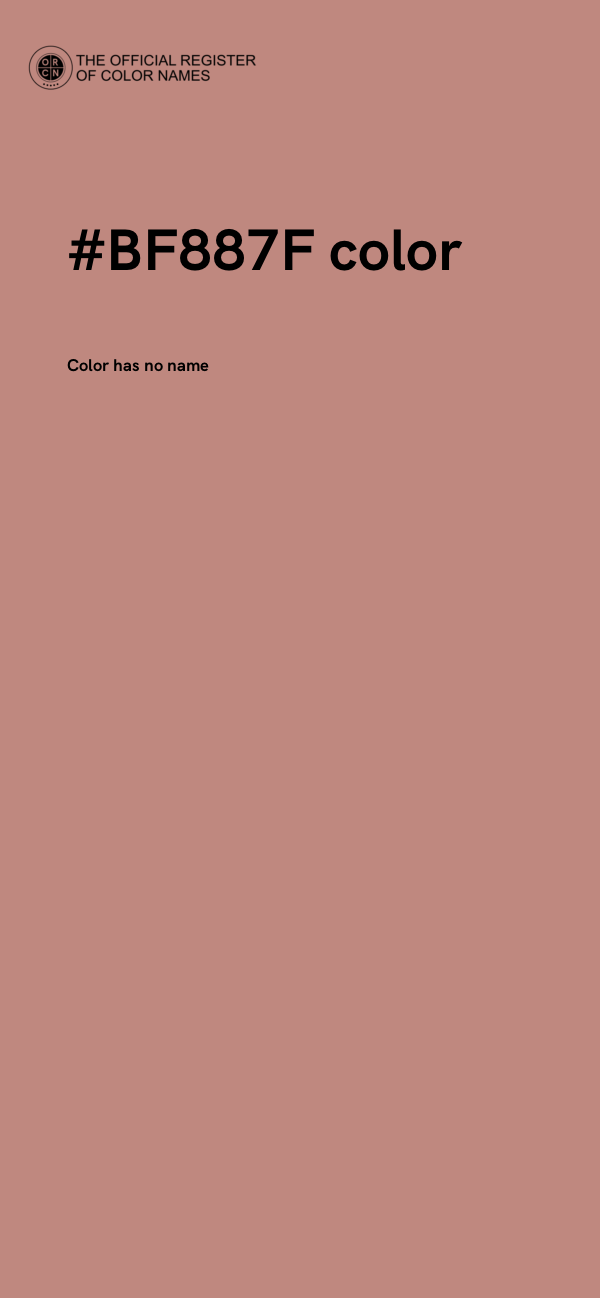#BF887F color image