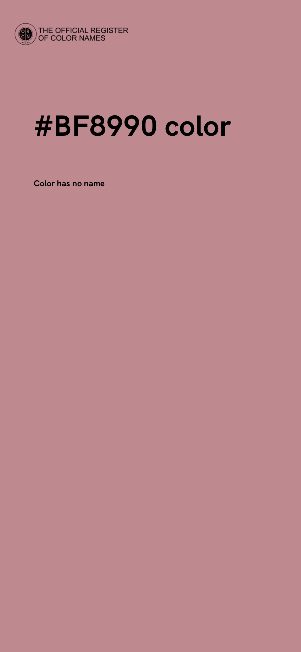 #BF8990 color image