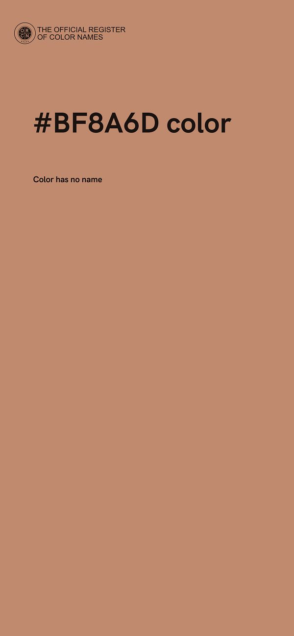 #BF8A6D color image