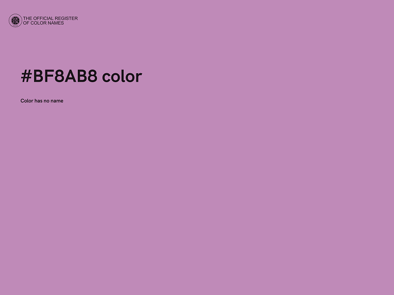 #BF8AB8 color image