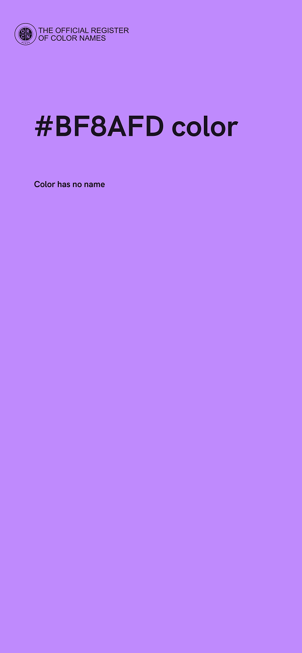 #BF8AFD color image