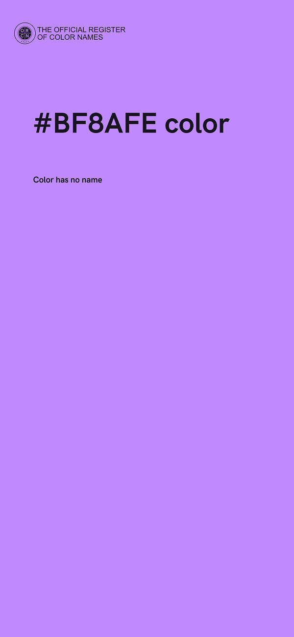 #BF8AFE color image