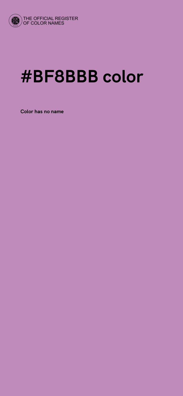 #BF8BBB color image