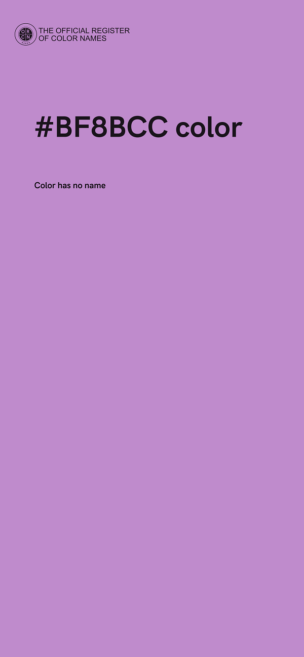 #BF8BCC color image