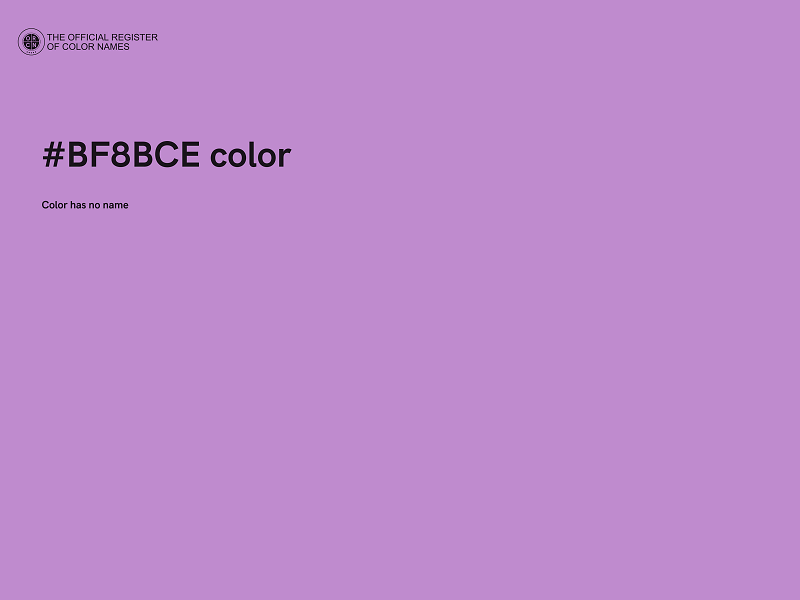 #BF8BCE color image