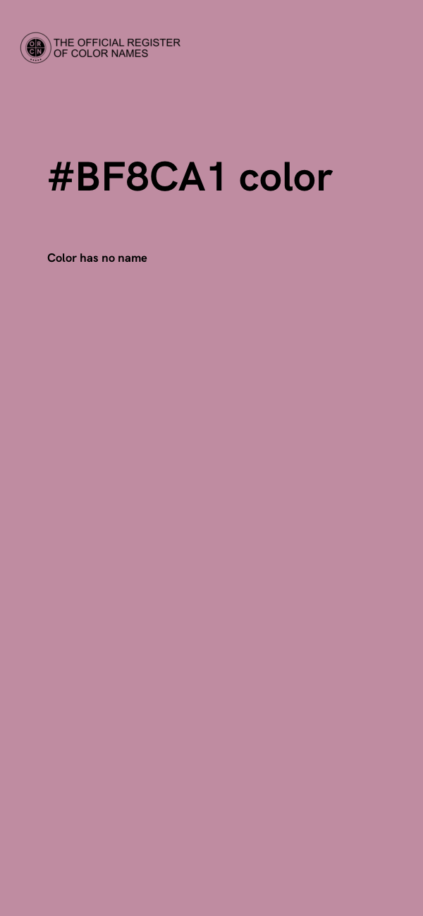 #BF8CA1 color image