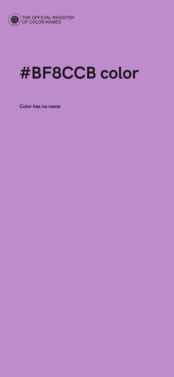 #BF8CCB color image