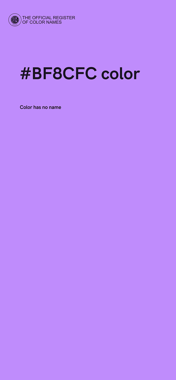 #BF8CFC color image