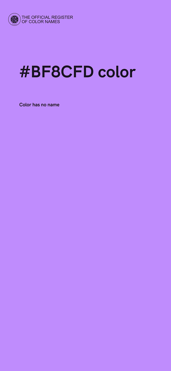 #BF8CFD color image