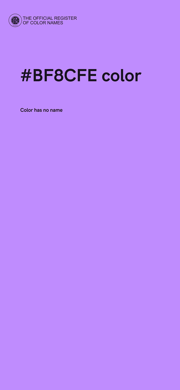 #BF8CFE color image