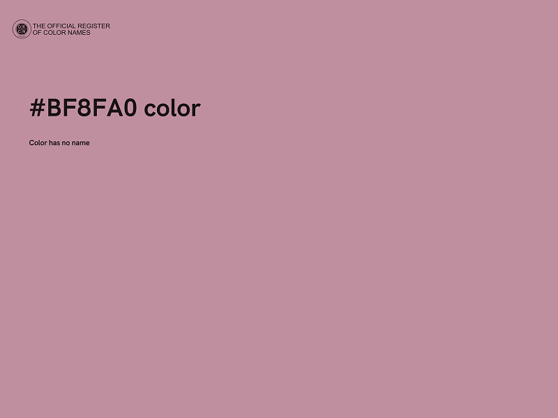 #BF8FA0 color image