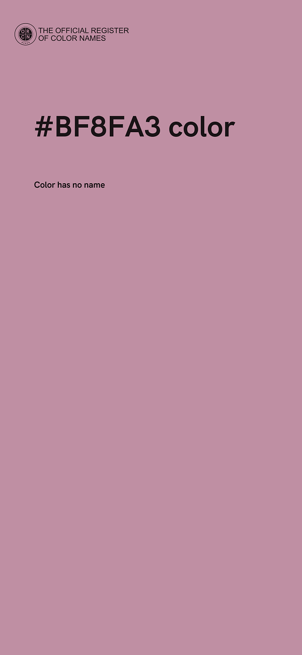 #BF8FA3 color image