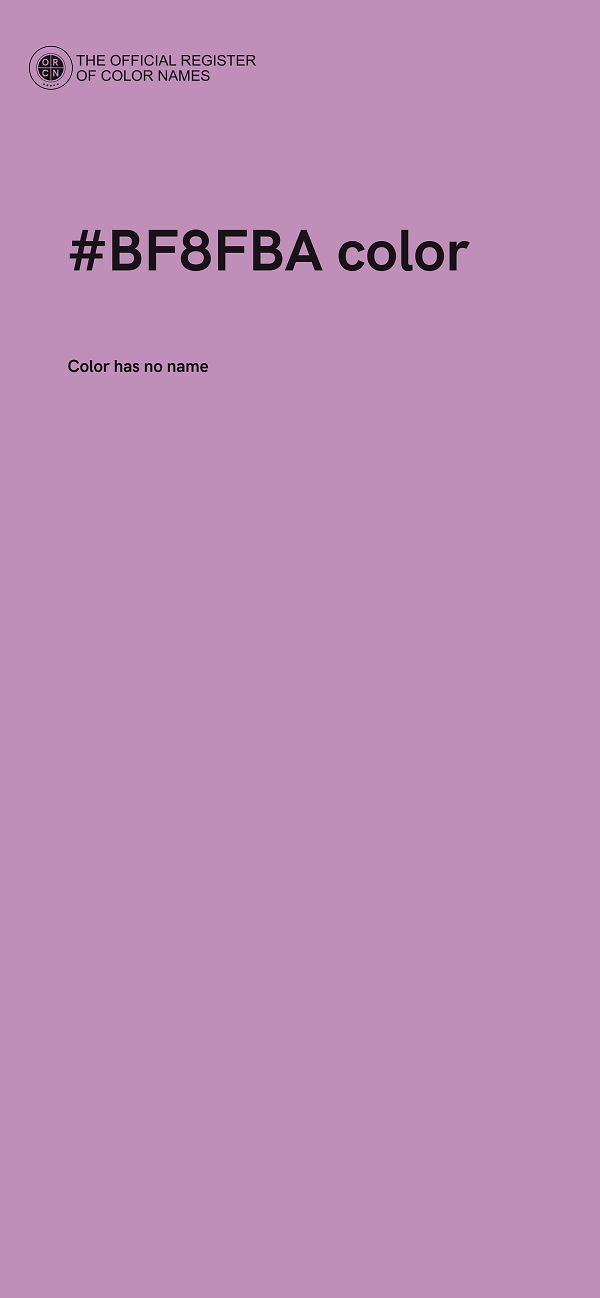 #BF8FBA color image