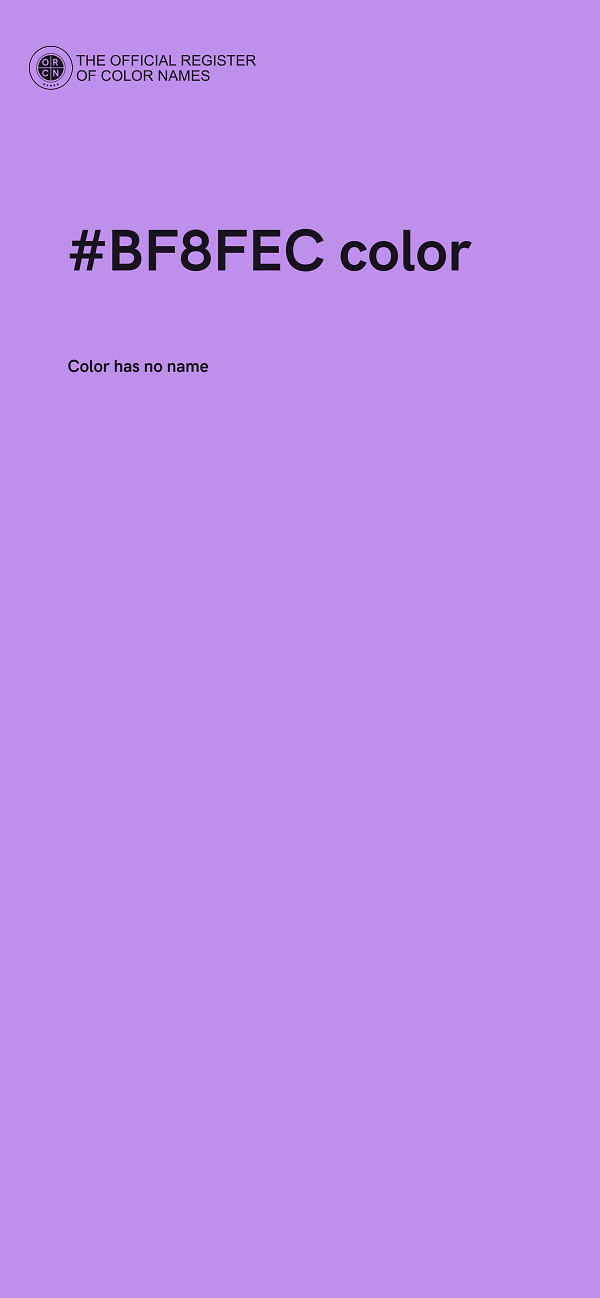 #BF8FEC color image
