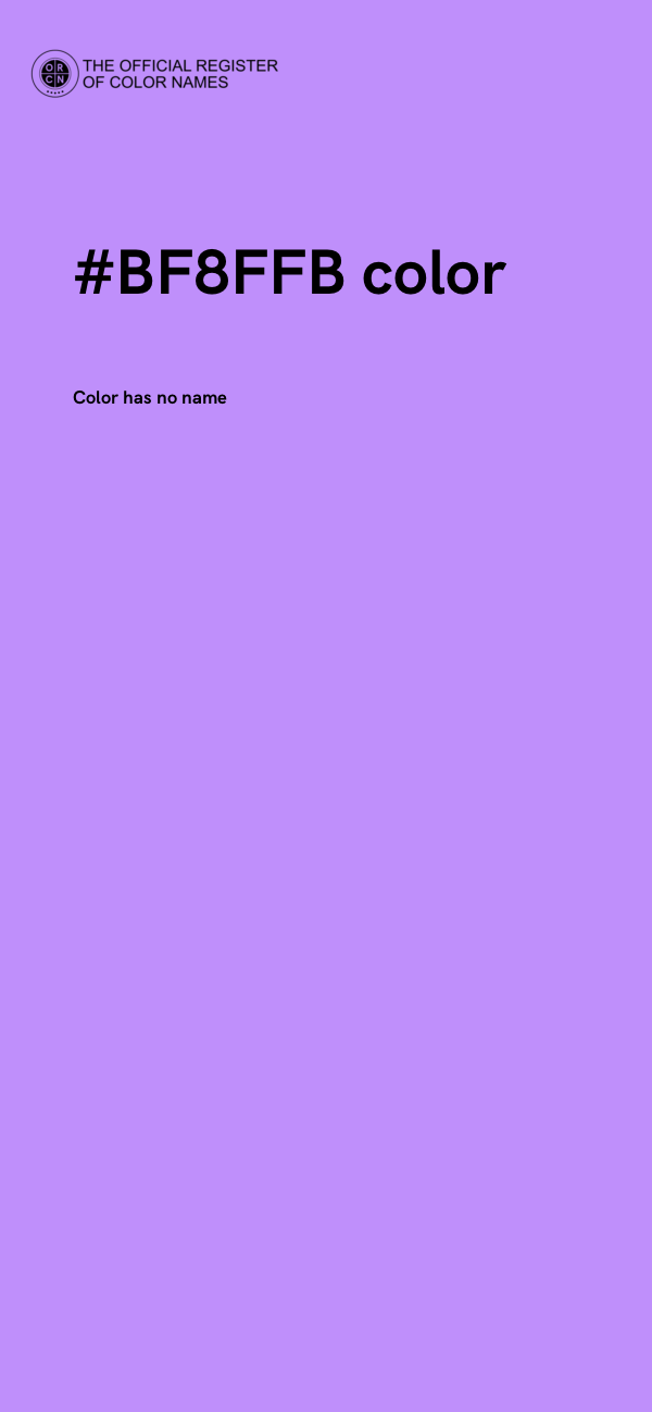#BF8FFB color image