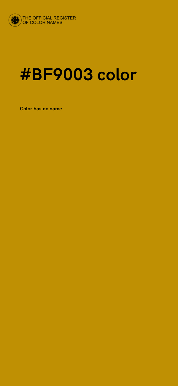 #BF9003 color image
