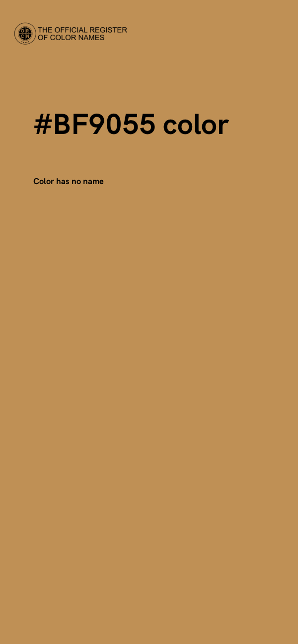 #BF9055 color image