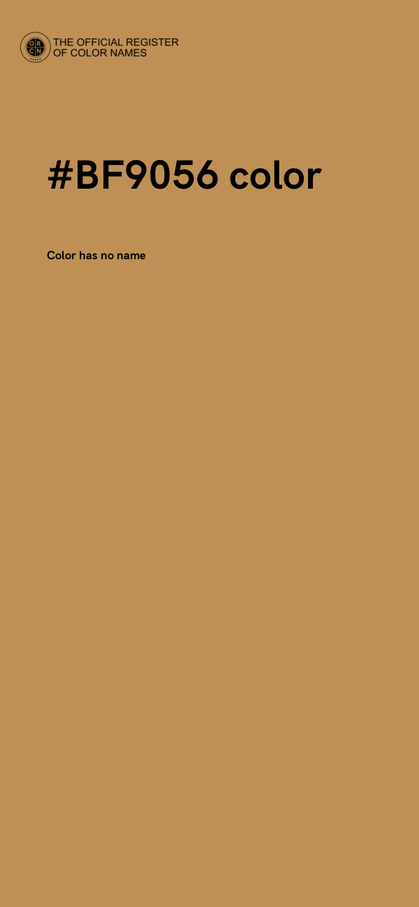 #BF9056 color image