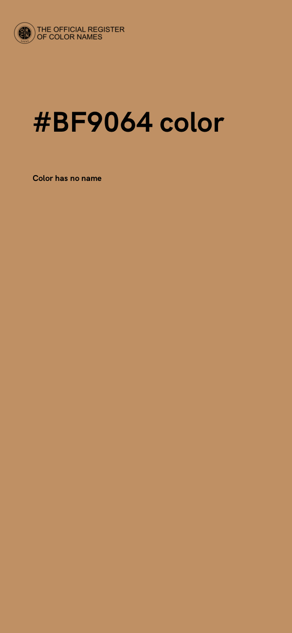 #BF9064 color image