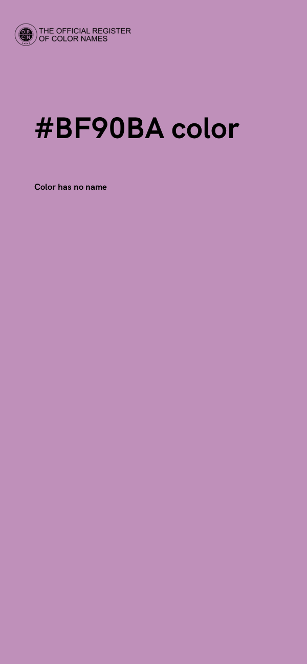 #BF90BA color image