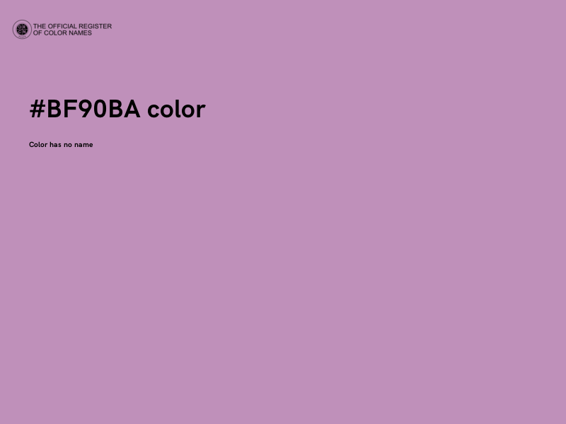 #BF90BA color image