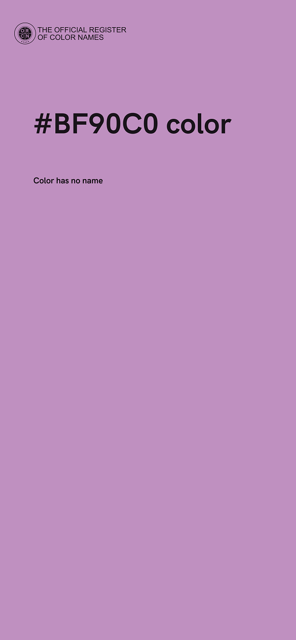 #BF90C0 color image