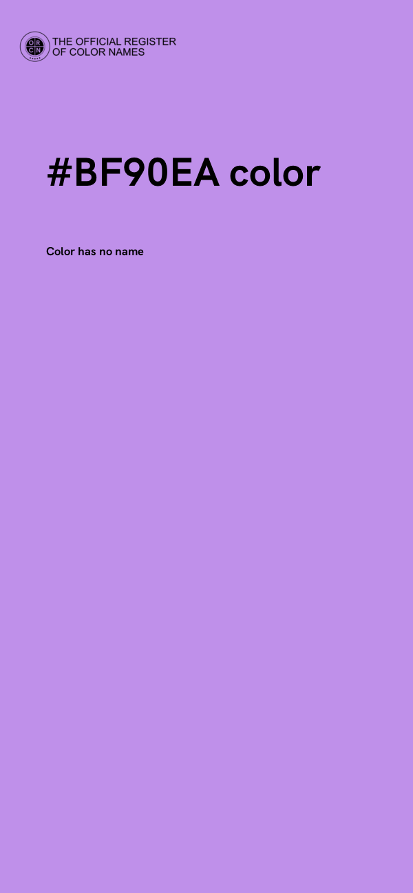 #BF90EA color image