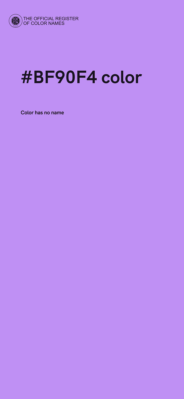 #BF90F4 color image