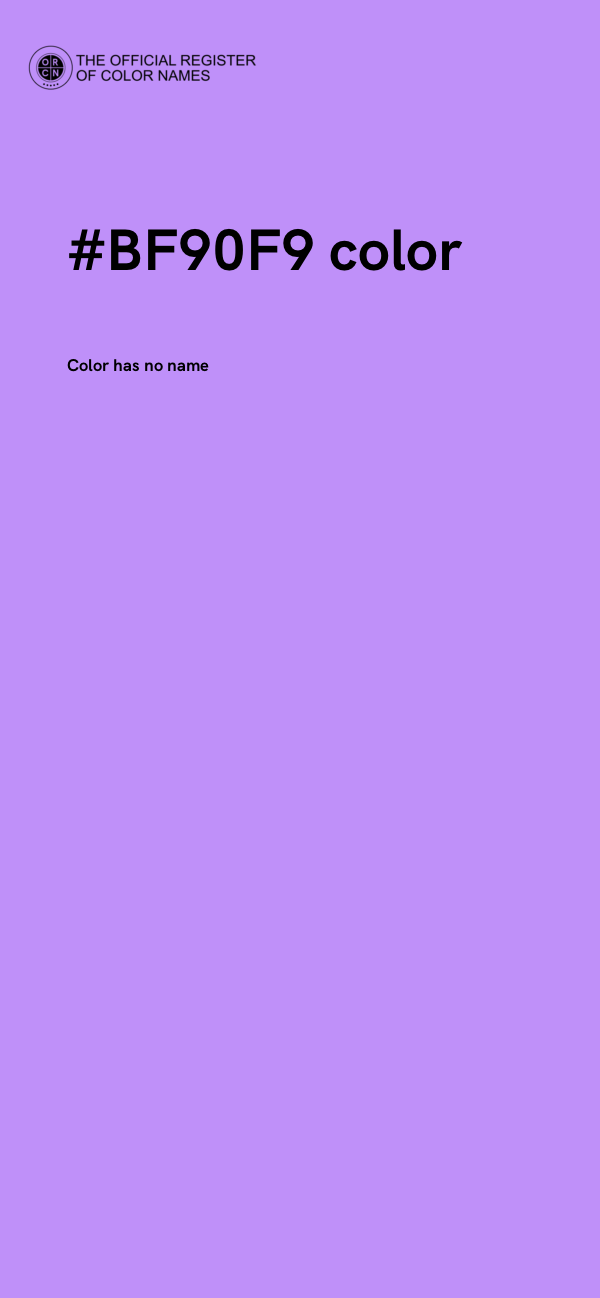 #BF90F9 color image