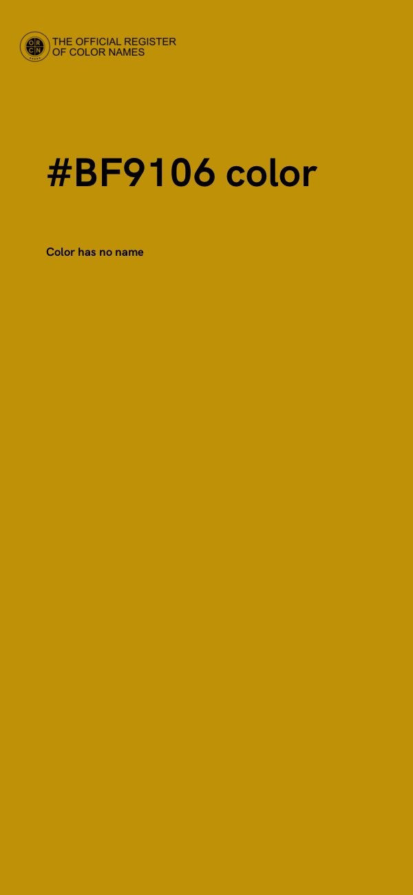#BF9106 color image