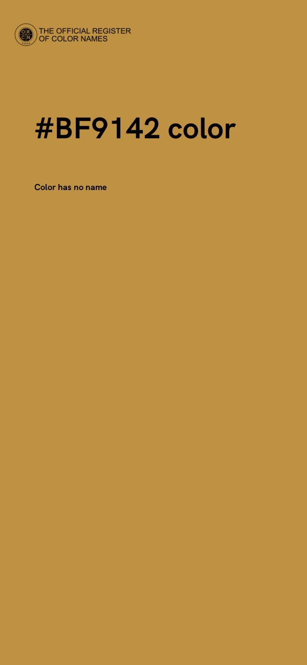 #BF9142 color image