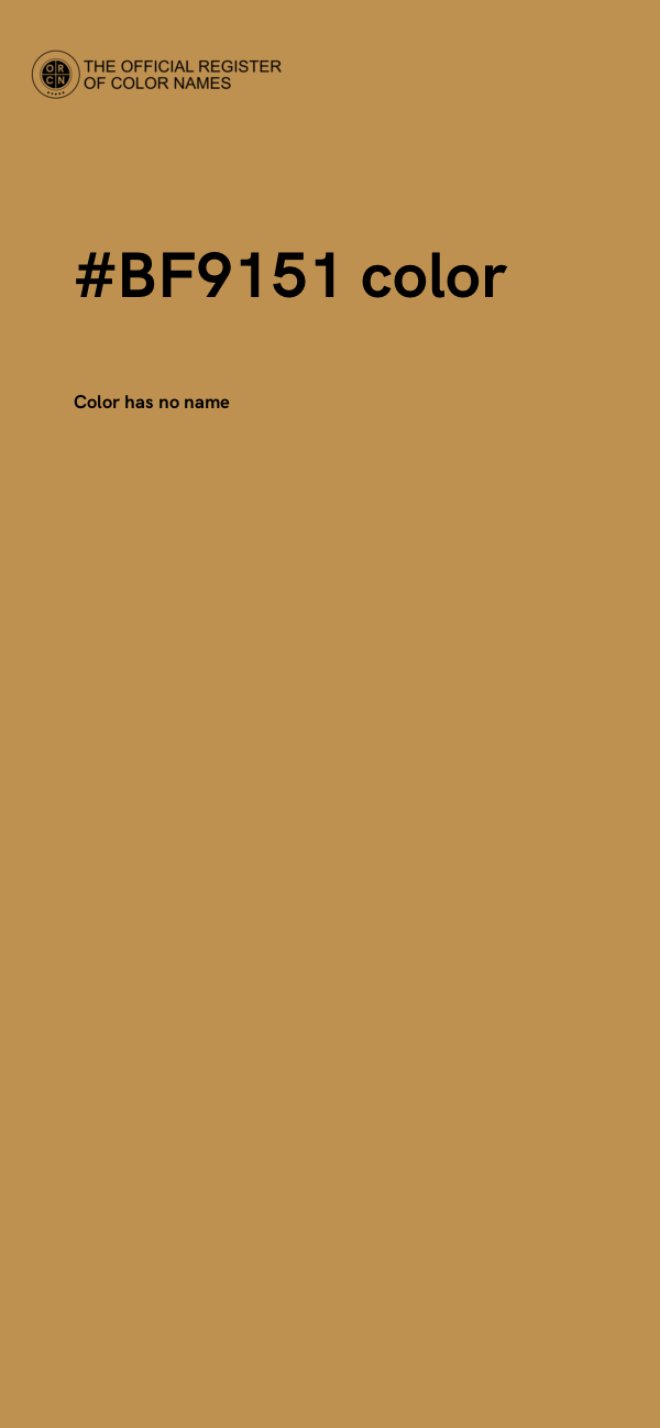 #BF9151 color image