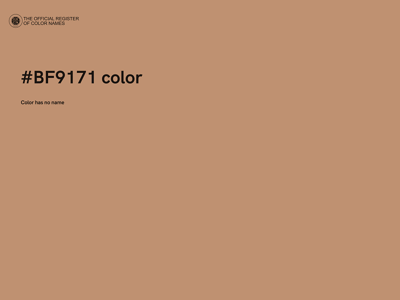 #BF9171 color image