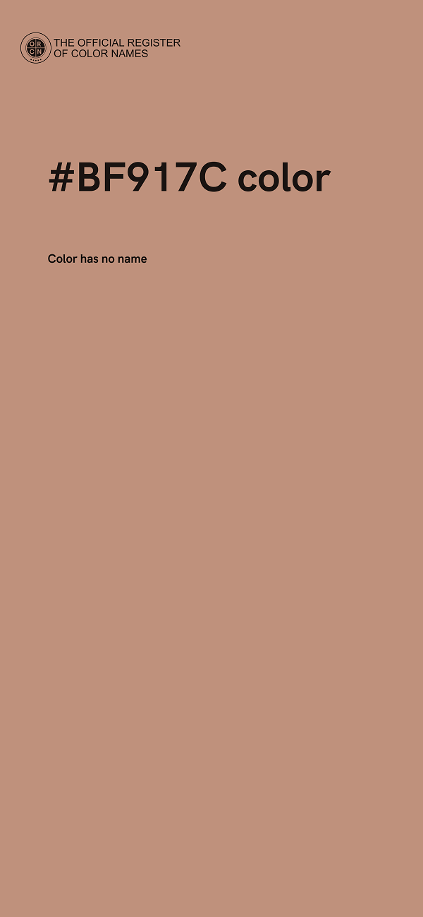 #BF917C color image