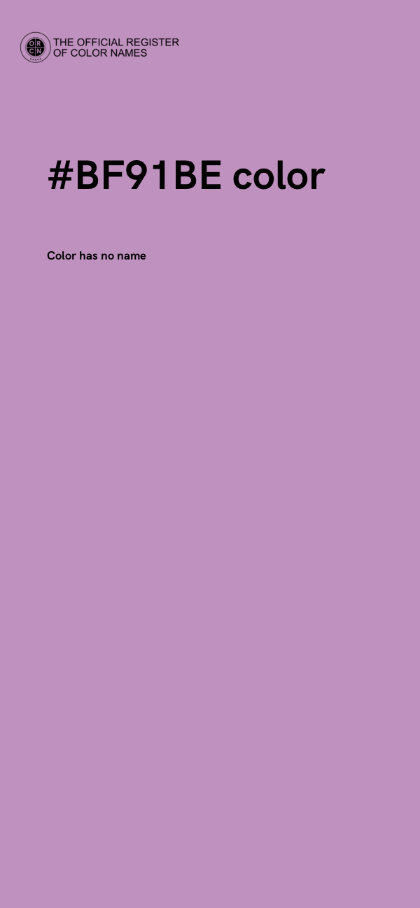 #BF91BE color image
