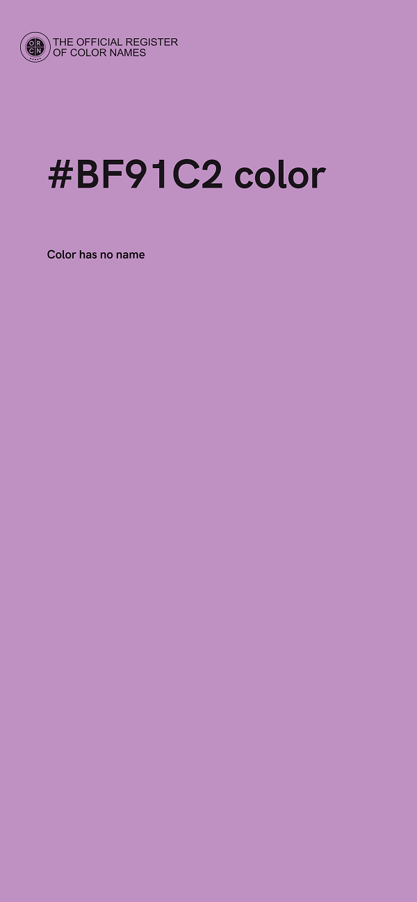 #BF91C2 color image